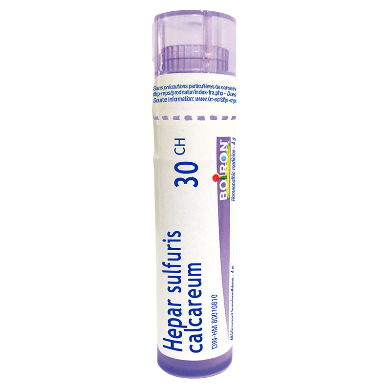 Hepar Sulfuris calcareum 30CH Homeopathic Boiron