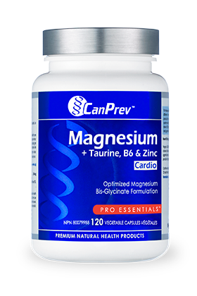 Magnesium + Taurine, B6, Zinc Cardio 120 caps Canprev