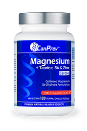 Magnésio + Taurina, B6, Zinco Cardio 120 caps Canprev