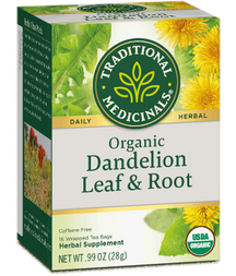 Organic Dandelion Leaf & Root Tea Traditional Medicinals