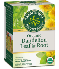 Organic Dandelion Leaf & Root Tea Traditional Medicinals