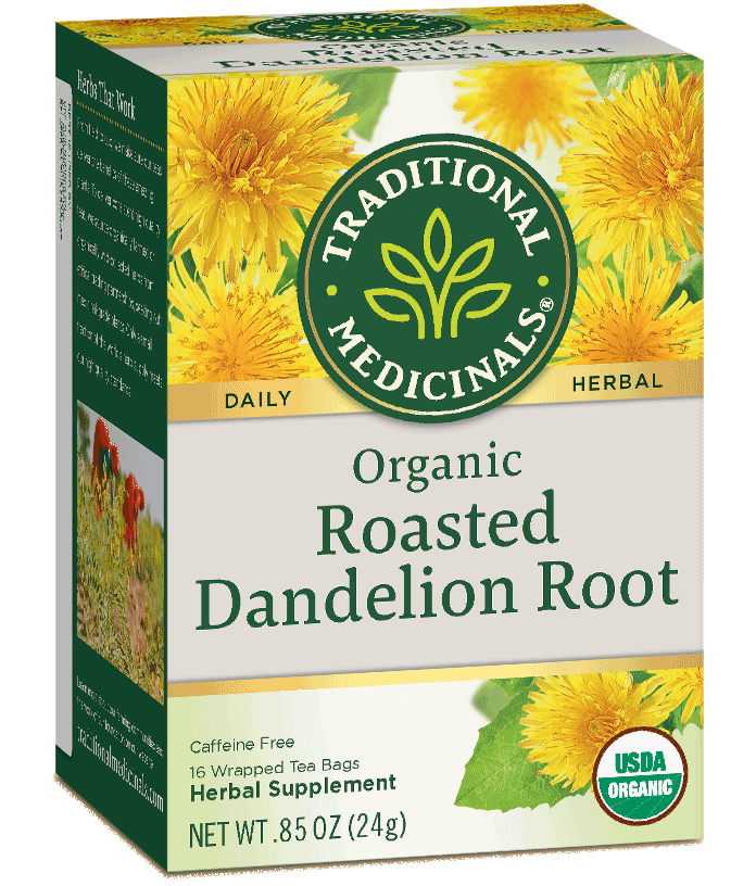 Organic Roasted Dandelion Root Tea Traditional Medicinals