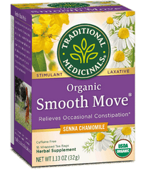 Organic Smooth Move Tea Senna Chamomile Traditional Medicinals