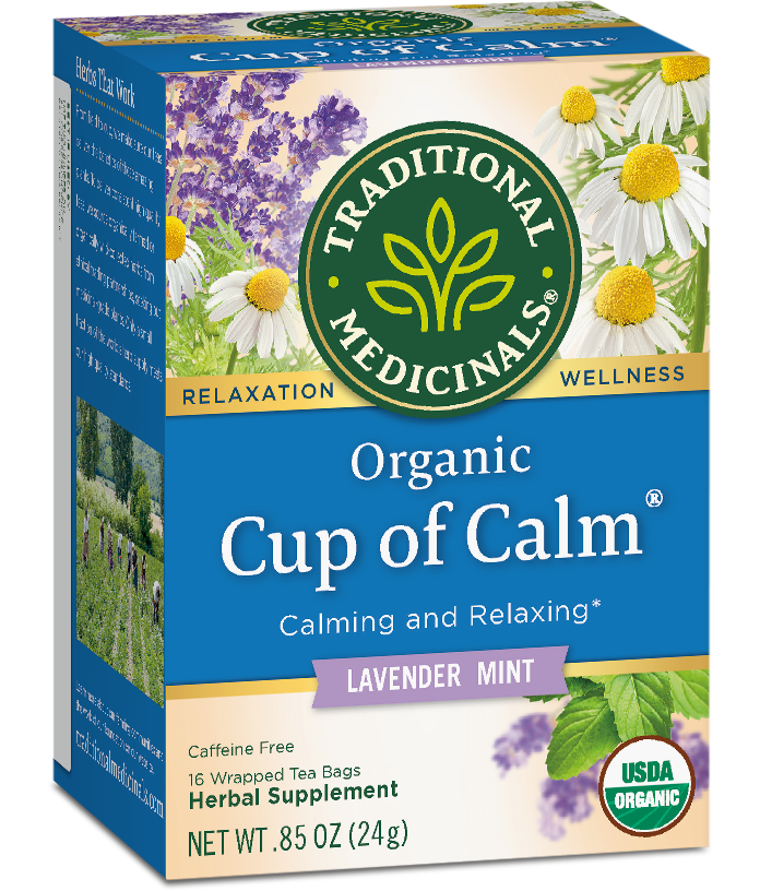 Organic Cup Of Calm Tea Lavender/Mint Traditional Medicinals