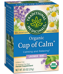 Organic Cup Of Calm Tea Lavender/Mint Traditional Medicinals
