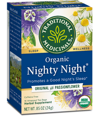 Original orgânico Nighty Night Tea com medicamentos tradicionais de maracujá