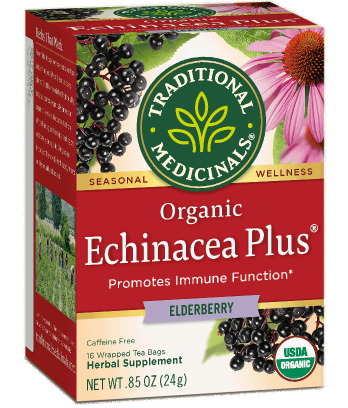 Organic Echinacea Plus Elderberry Traditional Medicinals