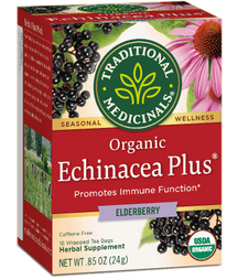 Echinacea orgânico mais medicamentos tradicionais de sabugueiro