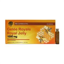 Gelée royale 1000mg 20 x 10 ml ampoules Bio Lorenco