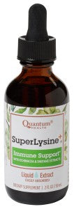 Super Lysine + Quantum Health feridas e extrato herbal imunológico 50ml