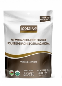 Ashwagandha Root Powder Organic 454gr. rootalive